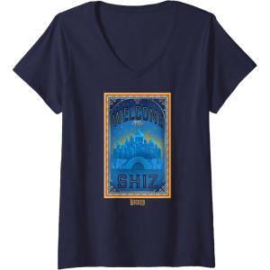 imageWomens Wicked Welcome To Shiz VNeck TShirtNavy Blue