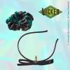 imageConair Wicked Bow Headband ampamp Twist scrunchie set  hair accessories  hair accessories for girls  gifts for her  Scunci 2PKGreen  Black