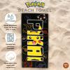 imageFranco Collectibles Wicked Super Soft Cotton BathPoolBeach Towel 60 in x 30 in Official Licensed ProductPikachu