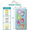 imageFranco Collectibles Wicked Super Soft Cotton BathPoolBeach Towel 60 in x 30 in Official Licensed ProductSquishmallows