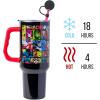 imageSilver Buffalo Wicked Elphaba Not Your Basic Witch Ombre Stainless Steel Tumbler with Handle and Straw Fits in Standard Cup Holder 40 OuncesAvengers Comics