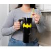 imageSilver Buffalo Wicked Elphaba Not Your Basic Witch Ombre Stainless Steel Tumbler with Handle and Straw Fits in Standard Cup Holder 40 OuncesBatman