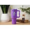 imageSilver Buffalo Wicked Elphaba Not Your Basic Witch Ombre Stainless Steel Tumbler with Handle and Straw Fits in Standard Cup Holder 40 OuncesBeetlejuice