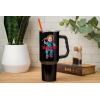 imageSilver Buffalo Wicked Elphaba Not Your Basic Witch Ombre Stainless Steel Tumbler with Handle and Straw Fits in Standard Cup Holder 40 OuncesChucky Wanna Play Spooky Scary