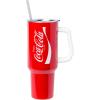 imageSilver Buffalo Wicked Elphaba Not Your Basic Witch Ombre Stainless Steel Tumbler with Handle and Straw Fits in Standard Cup Holder 40 OuncesCocaCola