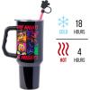 imageSilver Buffalo Wicked Elphaba Not Your Basic Witch Ombre Stainless Steel Tumbler with Handle and Straw Fits in Standard Cup Holder 40 OuncesFive Night at Freddys Special Delivery