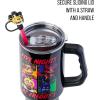imageSilver Buffalo Wicked Elphaba Not Your Basic Witch Ombre Stainless Steel Tumbler with Handle and Straw Fits in Standard Cup Holder 40 OuncesFive Night at Freddys Special Delivery