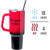 imageSilver Buffalo Wicked Elphaba Not Your Basic Witch Ombre Stainless Steel Tumbler with Handle and Straw Fits in Standard Cup Holder 40 OuncesFive Nights at Freddys Lets Party