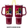 imageSilver Buffalo Wicked Elphaba Not Your Basic Witch Ombre Stainless Steel Tumbler with Handle and Straw Fits in Standard Cup Holder 40 OuncesHarry Potter Hogwarts House Crest