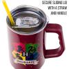imageSilver Buffalo Wicked Elphaba Not Your Basic Witch Ombre Stainless Steel Tumbler with Handle and Straw Fits in Standard Cup Holder 40 OuncesHarry Potter Hogwarts House Crest
