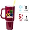 imageSilver Buffalo Wicked Elphaba Not Your Basic Witch Ombre Stainless Steel Tumbler with Handle and Straw Fits in Standard Cup Holder 40 OuncesHarry Potter Hogwarts House Crest