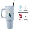 imageSilver Buffalo Wicked Elphaba Not Your Basic Witch Ombre Stainless Steel Tumbler with Handle and Straw Fits in Standard Cup Holder 40 OuncesInto the SpiderVerse