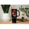 imageSilver Buffalo Wicked Elphaba Not Your Basic Witch Ombre Stainless Steel Tumbler with Handle and Straw Fits in Standard Cup Holder 40 OuncesMarvel Deadpool