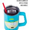 imageSilver Buffalo Wicked Elphaba Not Your Basic Witch Ombre Stainless Steel Tumbler with Handle and Straw Fits in Standard Cup Holder 40 OuncesSouth Park Cartman