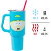 imageSilver Buffalo Wicked Elphaba Not Your Basic Witch Ombre Stainless Steel Tumbler with Handle and Straw Fits in Standard Cup Holder 40 OuncesSouth Park Cartman