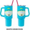 imageSilver Buffalo Wicked Elphaba Not Your Basic Witch Ombre Stainless Steel Tumbler with Handle and Straw Fits in Standard Cup Holder 40 OuncesSouth Park Cartman
