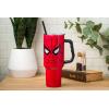 imageSilver Buffalo Wicked Elphaba Not Your Basic Witch Ombre Stainless Steel Tumbler with Handle and Straw Fits in Standard Cup Holder 40 OuncesSpiderMan