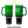 imageSilver Buffalo Wicked Elphaba Not Your Basic Witch Ombre Stainless Steel Tumbler with Handle and Straw Fits in Standard Cup Holder 40 OuncesWicked Elphaba Not Your Basic Witch
