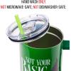 imageSilver Buffalo Wicked Elphaba Not Your Basic Witch Ombre Stainless Steel Tumbler with Handle and Straw Fits in Standard Cup Holder 40 OuncesWicked Elphaba Not Your Basic Witch