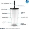 imageTervis Venture Lite Wicked Logo Made in USA Double Walled Insulated Tumbler Travel Cup Keeps Drinks Cold ampamp Hot 24oz Water Bottle Classic24oz with Straw Lid