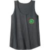 imageWicked City Made Of Emeralds Front ampamp Back Tank TopDark Heather Grey