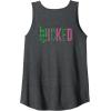 imageWicked Frame Sketched Front ampamp Back Tank TopDark Heather Grey