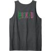 imageWicked Frame Sketched Front ampamp Back Tank TopDark Heather Grey