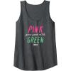 imageWicked Pink Goes Good With Green Tank TopDark Heather Grey