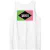 imageWicked Pink ampamp Green Front ampamp Back Tank TopWhite