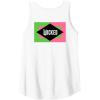 imageWicked Pink ampamp Green Front ampamp Back Tank TopWhite