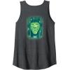 imageWicked Wizard Face Emerald City Front ampamp Back Tank TopDark Heather Grey
