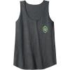 imageWicked Wizard Face Emerald City Front ampamp Back Tank TopDark Heather Grey