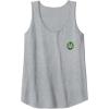 imageWicked Wizard Face Emerald City Front ampamp Back Tank TopHeather Grey