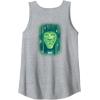 imageWicked Wizard Face Emerald City Front ampamp Back Tank TopHeather Grey