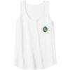 imageWicked Wizard Face Emerald City Front ampamp Back Tank TopWhite