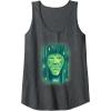 imageWicked Wizard Face Emerald City Tank TopDark Heather Grey