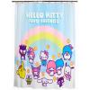 imageFranco Collectibles Wicked Elphaba ampamp Glinda 13 Piece Microfiber Shower Curtain and Ring Set 70x72 Officially Licensed ProductHello Kitty  Friends