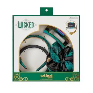 imageConair Wicked Bow Headband ampamp Twist scrunchie set  hair accessories  hair accessories for girls  gifts for her  Scunci 2PKElphaba Green