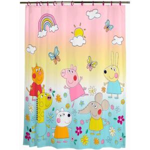 imageFranco Collectibles Wicked Elphaba ampamp Glinda 13 Piece Microfiber Shower Curtain and Ring Set 70x72 Officially Licensed ProductPeppa Pig