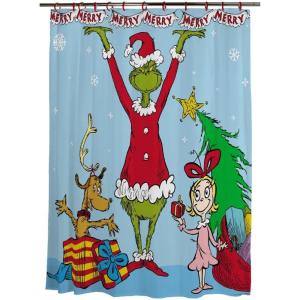 imageFranco Collectibles Wicked Elphaba ampamp Glinda 13 Piece Microfiber Shower Curtain and Ring Set 70x72 Officially Licensed ProductThe Grinch
