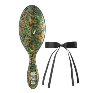imageWet Brush Original Detangler Hair Brush Elphaba Wicked Kit  UltraSoft IntelliFlex Bristles  Detangling Brush Glides Through Tangles For All Hair Types Wet Dry ampamp Damaged  1 Brush ampamp 1 BowWicked For Good Elphaba