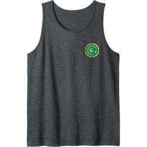 imageWicked City Made Of Emeralds Front ampamp Back Tank TopDark Heather Grey