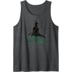 imageWicked Elphaba Defying Pose Tank TopDark Heather Grey