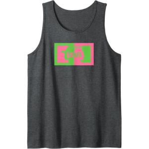 imageWicked Elphaba ampamp Glinda Silhouettes Tank TopDark Heather Grey
