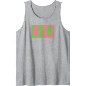 imageWicked Elphaba ampamp Glinda Silhouettes Tank TopHeather Grey
