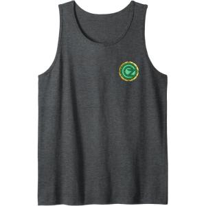 imageWicked Emerald City Front ampamp Back Tank TopDark Heather Grey
