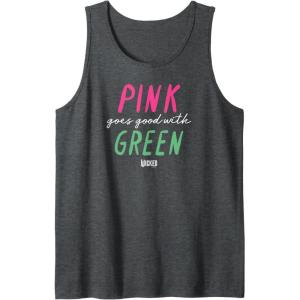 imageWicked Pink Goes Good With Green Tank TopDark Heather Grey