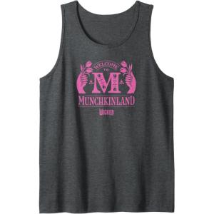 imageWicked Welcome To Munchkinland Tank TopDark Heather Grey