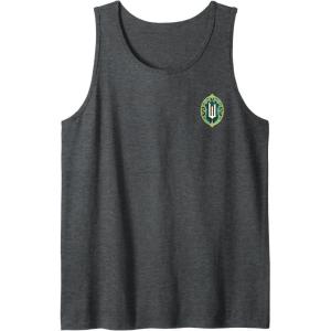 imageWicked Wizard Face Emerald City Front ampamp Back Tank TopDark Heather Grey