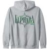 imageWicked Elphaba Front ampamp Back Zip HoodieHeather Grey